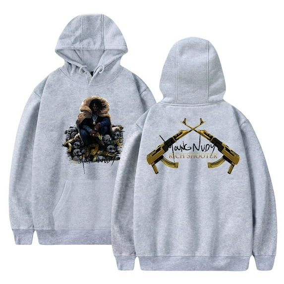 Young Nudy Hoodie Rapper HipHop Rich Shooter Hoodies Women Men Long Sleeve Pullover