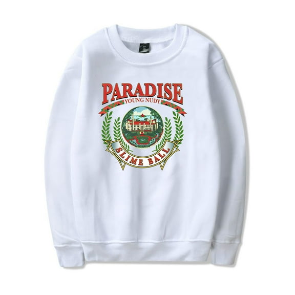 Young Nudy Paradise Album Merch Long Sleeve Crewneck Sweatshirt Winter For Men/Women Streetwear