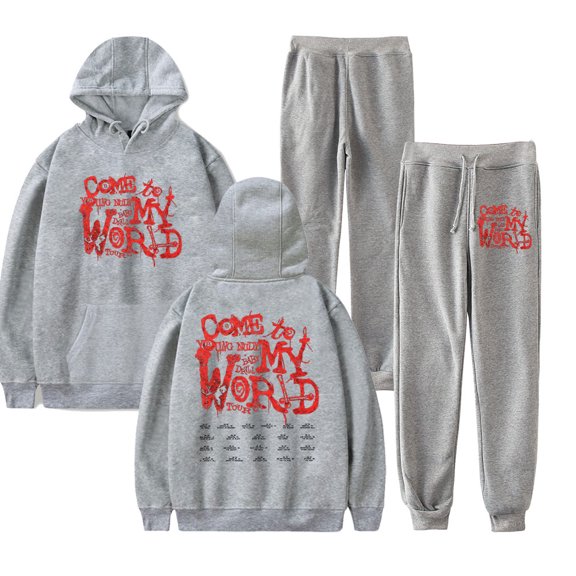 Young Nudy Tour 2025 Hoodie Pants Sets Merch For Men/Women Unisex Sweatshirt Pants Two Piece Set Streetwear