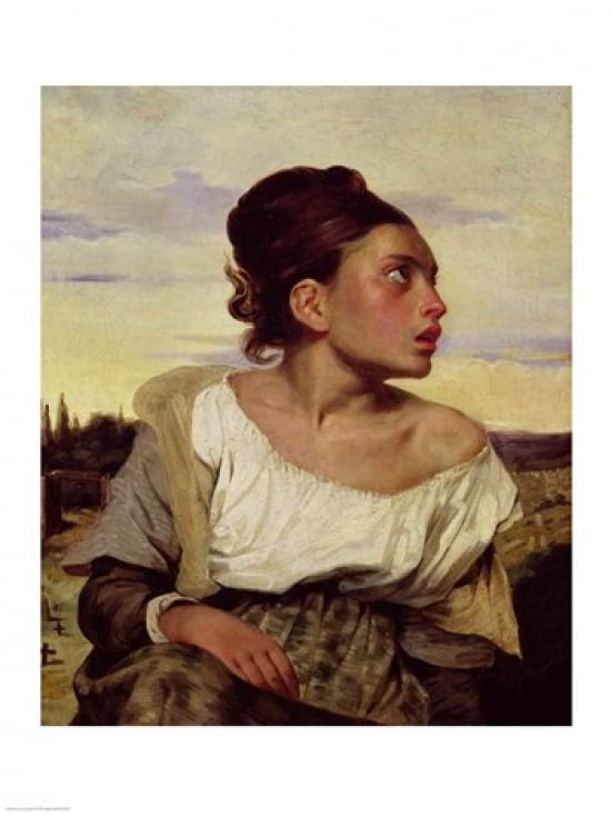 Young Orphan in the Cemetery 1824 Canvas Art - Eugene Delacroix (18 x 24)