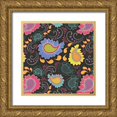 thumbnail image 1 of Young, Patty 15x15 Gold Ornate Wood Framed with Double Matting Museum Art Print Titled - Playful Paisley II, 1 of 4
