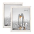 thumbnail image 1 of Young Poong Set of 2 11 x 14 in Solid Wood Picture Frames, Wall-Mount Photo Frames, White, 1 of 9