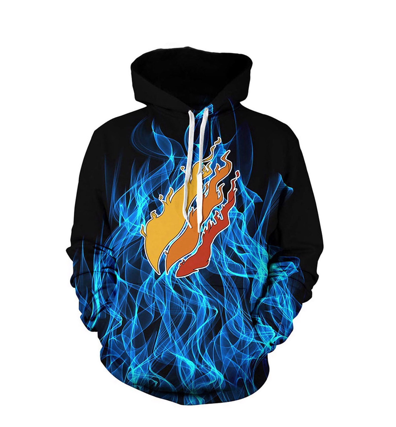 Young Prestonplayz Hoodies Children s Games 3D Printed Pullover Sweatshirt with Pocket for Kids Black and Blue Small Walmart
