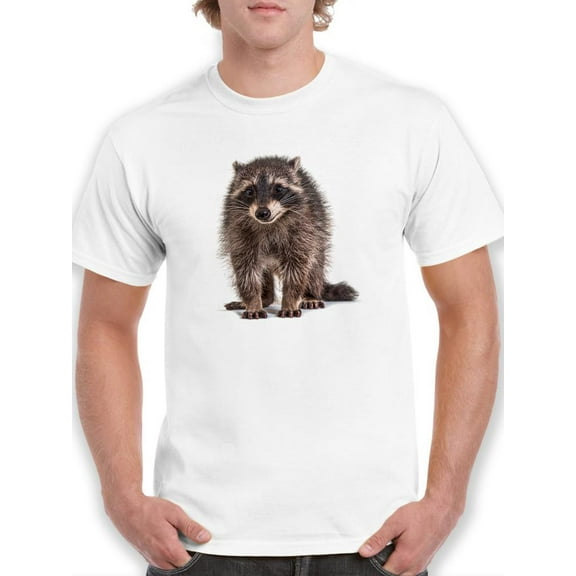 Young Raccoon T-Shirt Men -Image by Shutterstock, Male 4X-Large