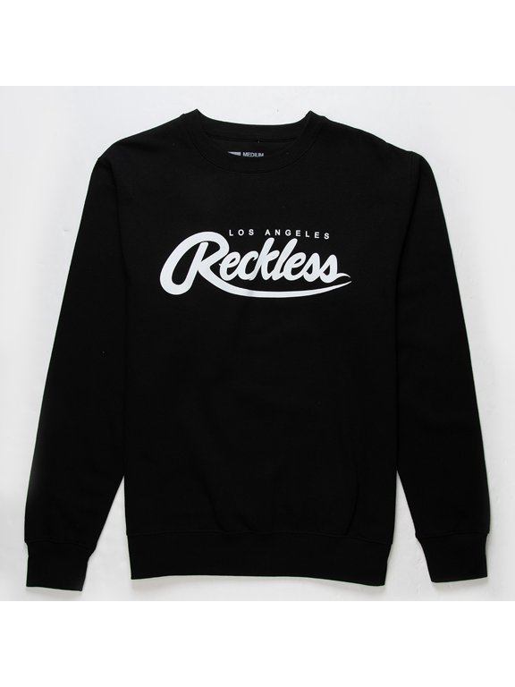 Men's Big R Script Crewneck Sweatshirt (XX-Large, Black)