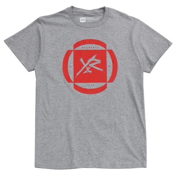 Young & Reckless Men's Broken Circle Y & R Graphic Tee T-Shirt (XX-Large, Grey)