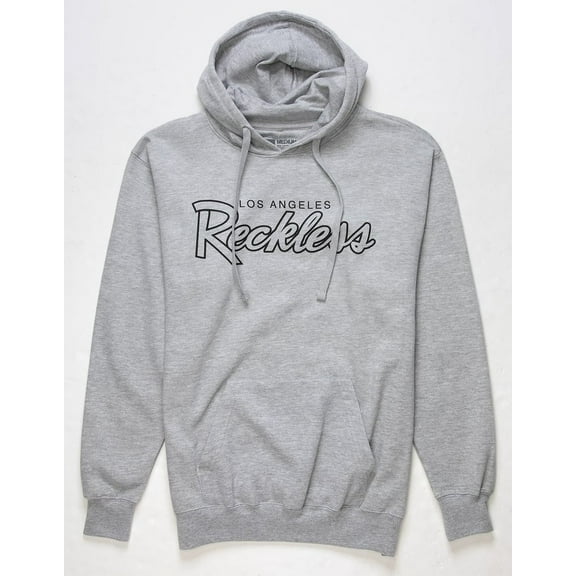Young & Reckless Men's Los Angeles OG Hoodie Sweatshirt (X-Large, Heather Grey)