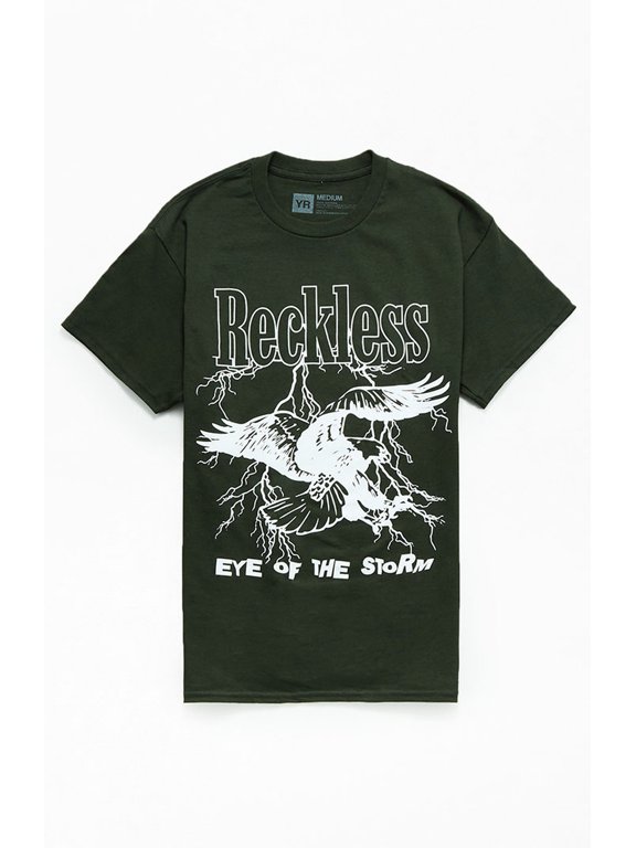 Men's T-Shirt Eye Of The Storm Short Sleeve Tee (X-Large, Forest Green)