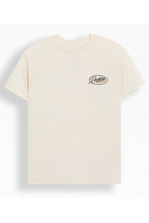 Men's T-Shirt Frontier Short Sleeve CrewneckTee (Large, Natural)