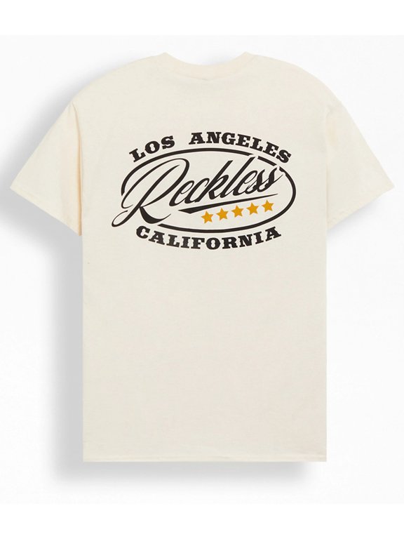 Men's T-Shirt Frontier Short Sleeve CrewneckTee (Medium, Natural)