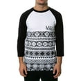 thumbnail image 1 of Young & Reckless Mens The Oil Spill Raglan Graphic T-Shirt, White, Medium, 1 of 2