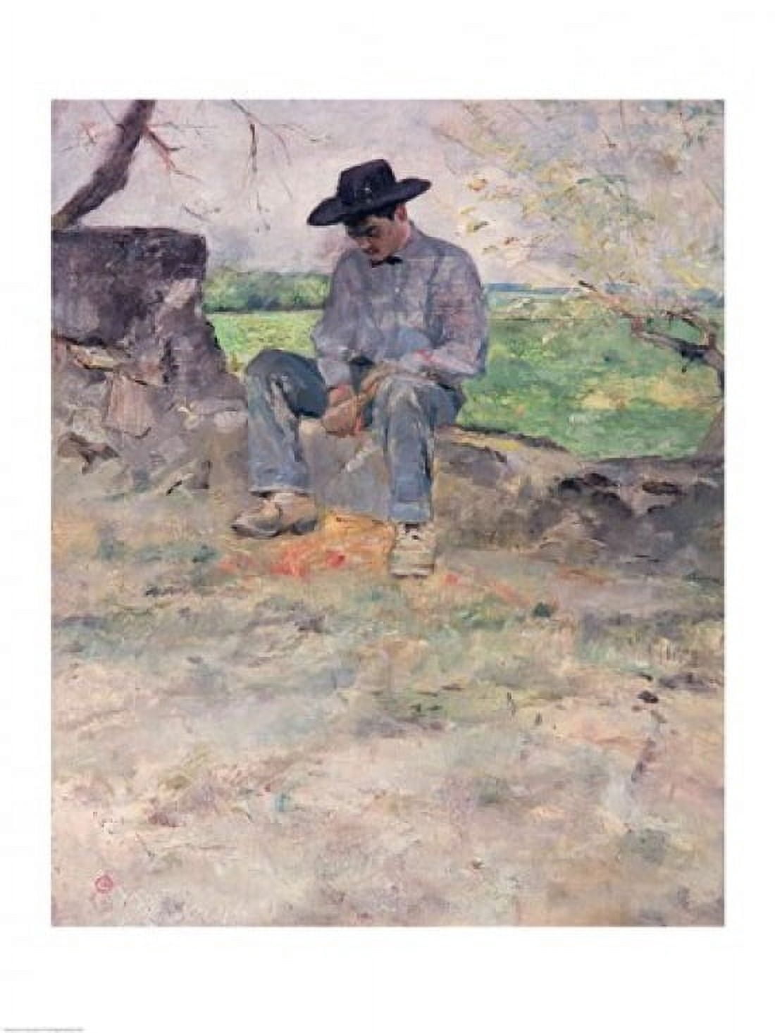 Young Routy at Celeyran 1882 Canvas Art - Henri de Toulouse-Lautrec (18 x 24)