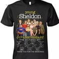 Young Sheldon 07Th Anniversary TShirt 2017 2024 Thank You For The