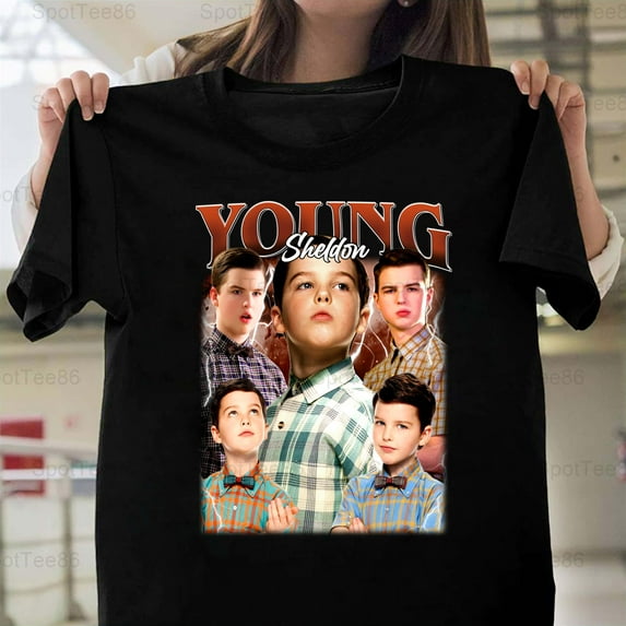 Young Sheldon Funny Retro Vintage 2000s TV Show Fan Graphic G254 Unisex T-Shirt, Up to Size 5XL