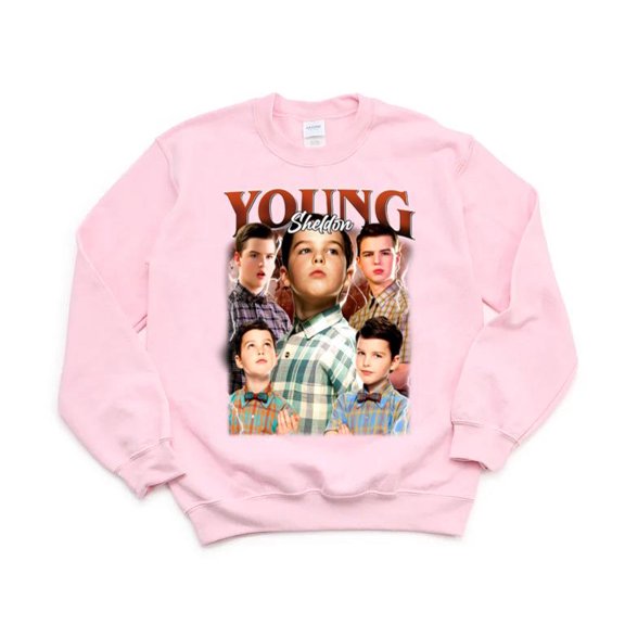Young Sheldon Vintage Big Bang Theory TV Show Iain Armitage Origins Fan Sweatshirt, for men & women, up to size 5XL