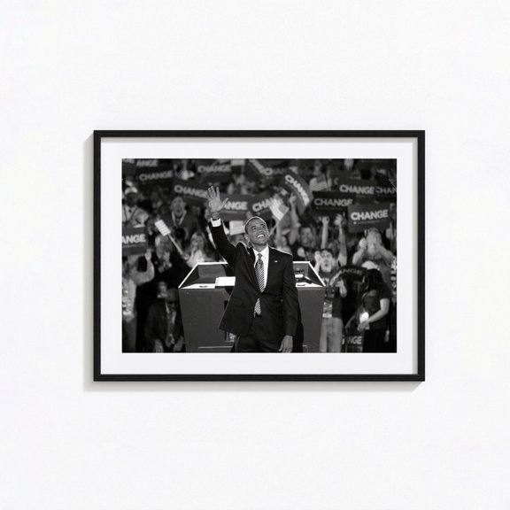 Young Statesman Casual Smoke Portrait Black and White Vintage Photography Art Version Beta, Unframed Poster