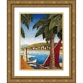 thumbnail image 1 of Young, Thomas 25x32 Gold Ornate Wood Framed with Double Matting Museum Art Print Titled - Cote d Azur II, 1 of 4