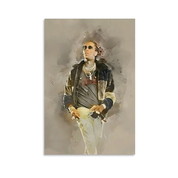 Young Thug Canvas Poster Bedroom Decor Office Room Decor Gift