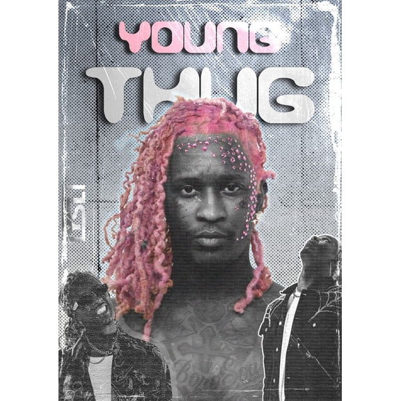 Young Thug Inspired Hip Hop Wall Art With Bold Music Culture Style For Fan Decor Size 24x36 Unframed Poster