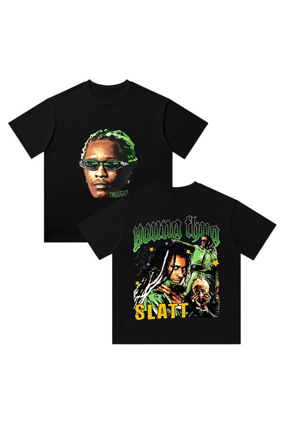 Young Thug SLATT Cotton T-Shirt Summer Casual Tee Shirt Streetwear