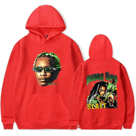 Young Thug SLATT Hoodie Long Sleeve Pocket Drawstring Pullover