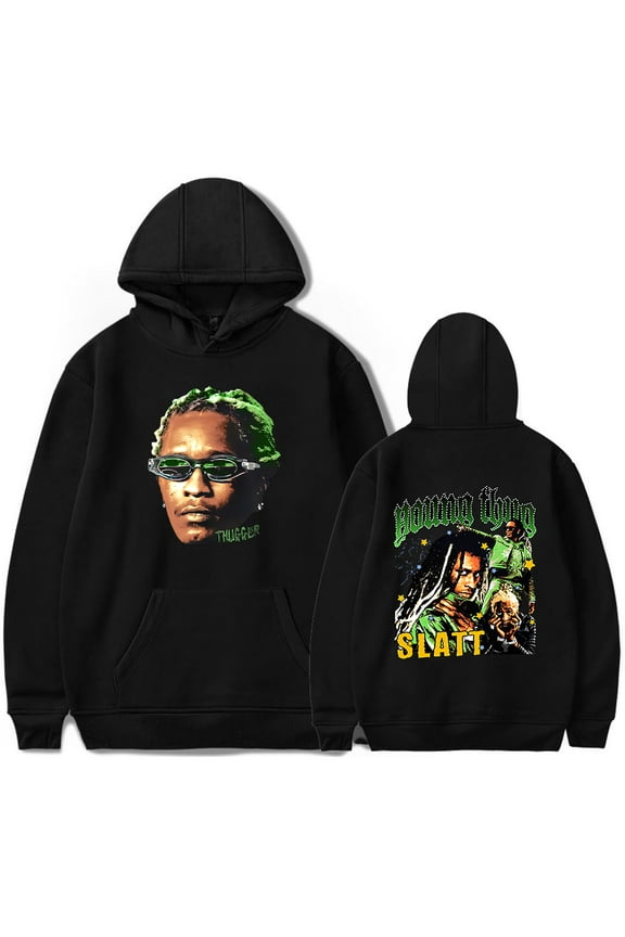 Young Thug SLATT Hoodie Long Sleeve Pocket Drawstring Pullover