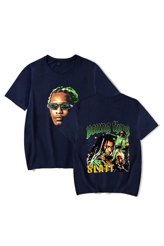 Young Thug SLATT Tee Shirt Round Neck Short Sleeved Streetwear