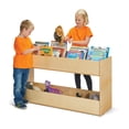 thumbnail image 1 of Classroom Wooden Book Organizer With Storage, 1 of 4