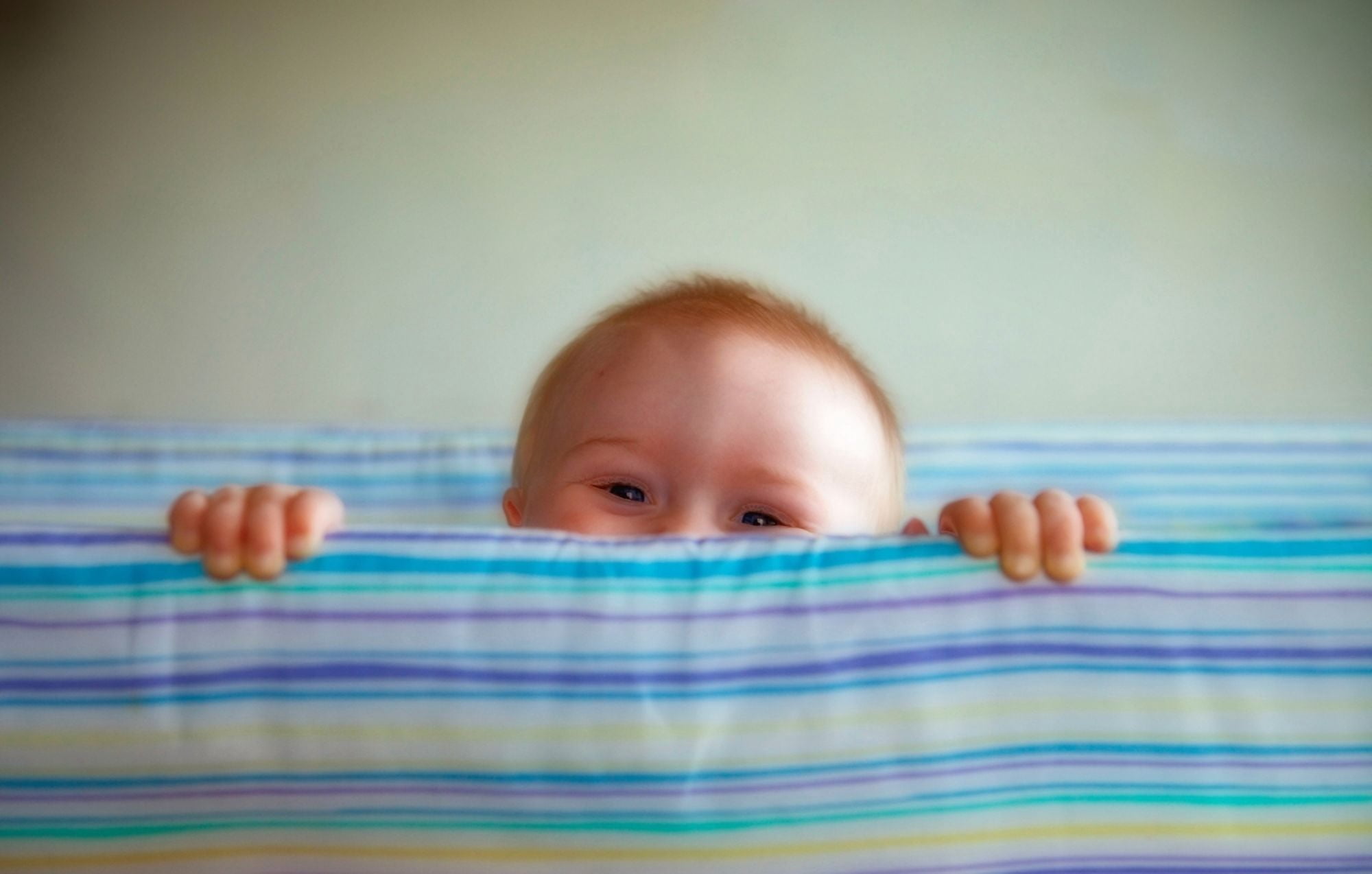 Young Toddler in Cot County Waterford Ireland Canvas Art - Panoramic Images (24 x 16)