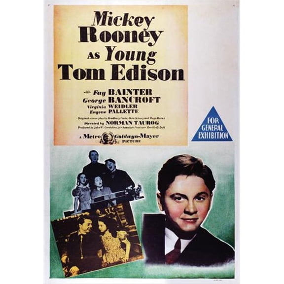 Young Tom Edison Movie Poster - 27 x 40 in.