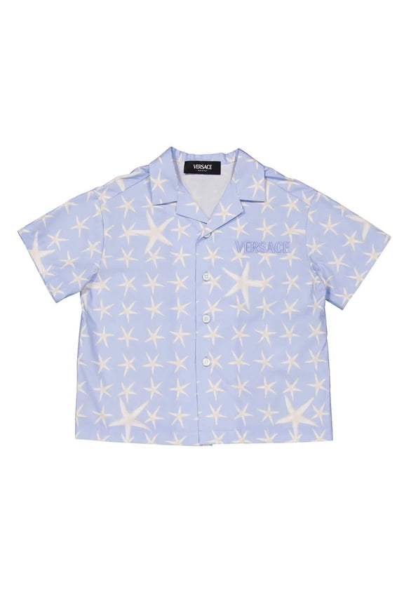 Boys Stella Marina Cotton Poplin Shirt, Size 10Y