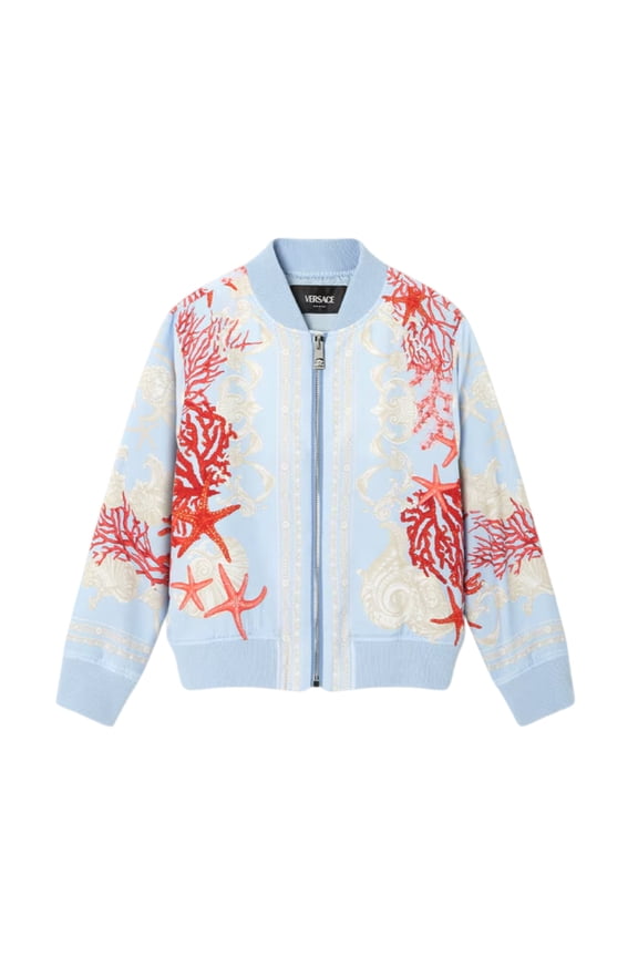 Kids Barocco Sea Bomber Jacket, Size 6Y