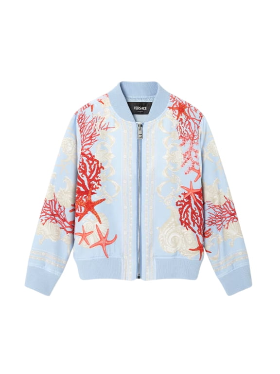Kids Barocco Sea Bomber Jacket, Size 8Y