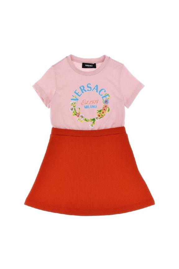 Short Sleeve Floral Cotton Dress, Size 10Y