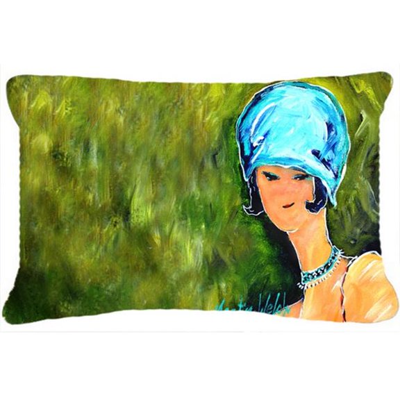 Young Voncile Still in High School Fabric Decorative Pillow