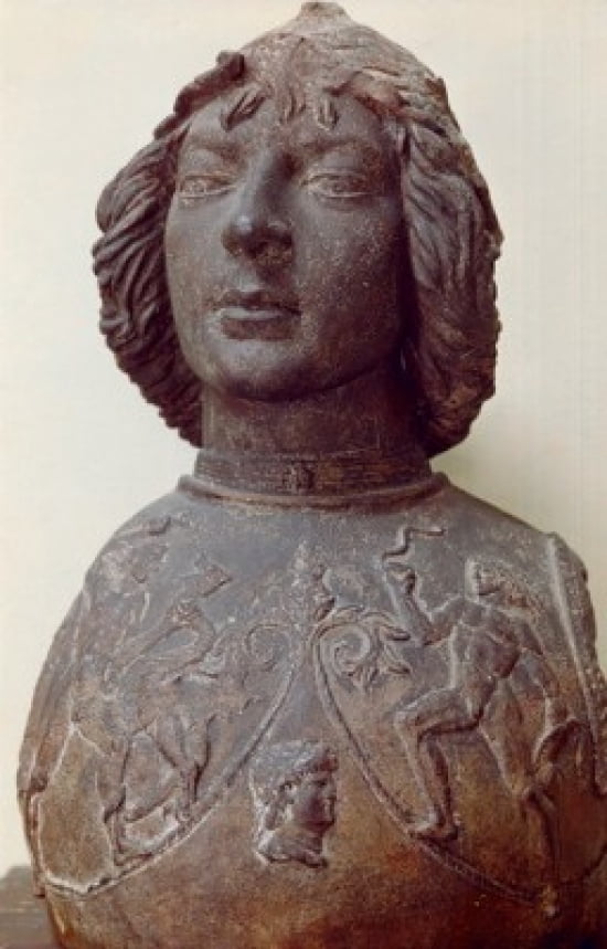 Young Warrior by Antonio del Pollaiolo 143132-1498 Italy Florence Museo Nazionale de Bargello Canvas Art - Antonio del Pollaiolo (24 x 36)