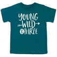 thumbnail image 1 of Young Wild and Three Boys 3rd Birthday Shirt for Boys Third Birthday Outfit Oceanside Shirt 5-6, 1 of 2