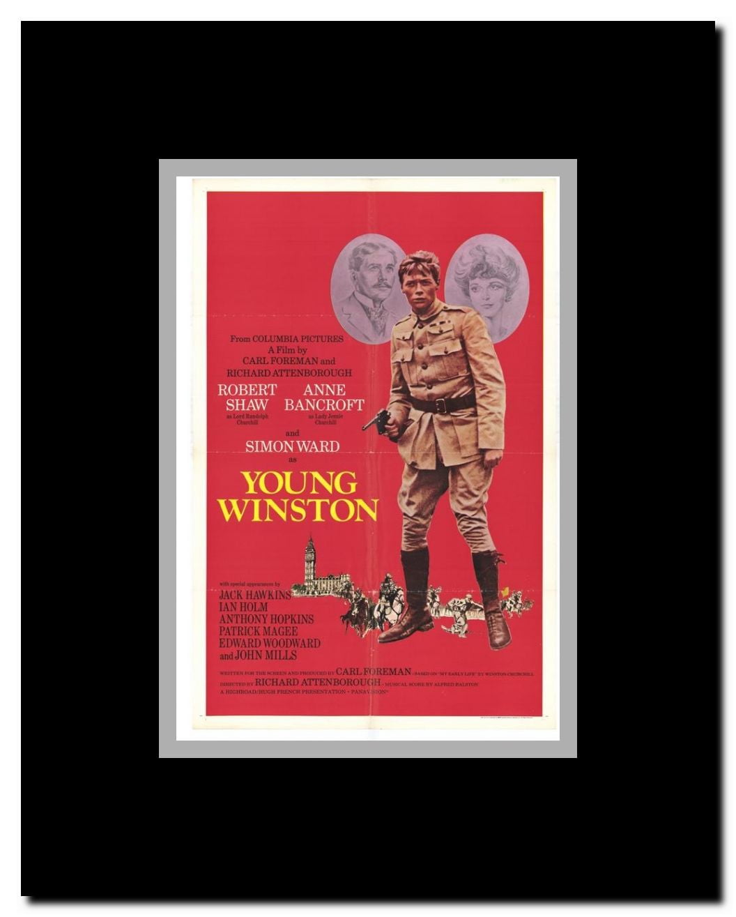 Young Winston Framed Movie Poster