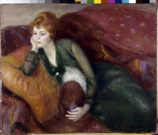 Young Woman in Green ca1900 William James Glackens (1870-1938American) Oil on canvas St Louis Art Museum St Louis Missouri Canvas Art - William James Glackens (18 x 24)