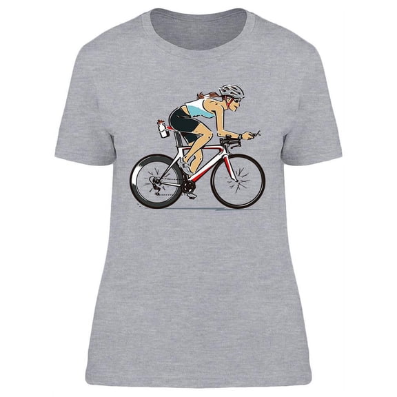 Young Woman On Triathlon T-Shirt Women -Image by Shutterstock, Female Medium