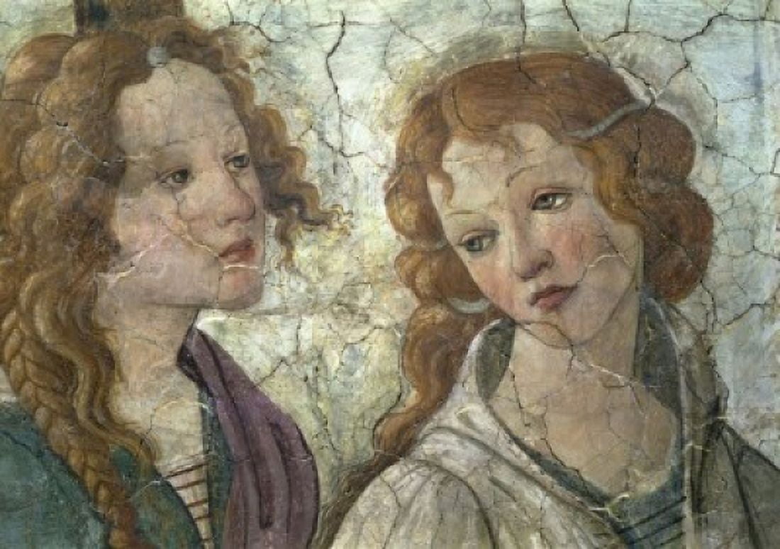 Young Woman Receives Gifts From Venus and the Three Graces (Detail) Sandro Botticelli (1444-1510Italian) Muse du Louvre Paris Canvas Art - Sandro Botticelli (18 x 24)