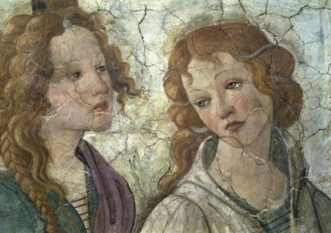 Young Woman Receives Gifts From Venus and the Three Graces (Detail) Sandro Botticelli (1444-1510Italian) Muse du Louvre Paris Canvas Art - Sandro Botticelli (24 x 36)
