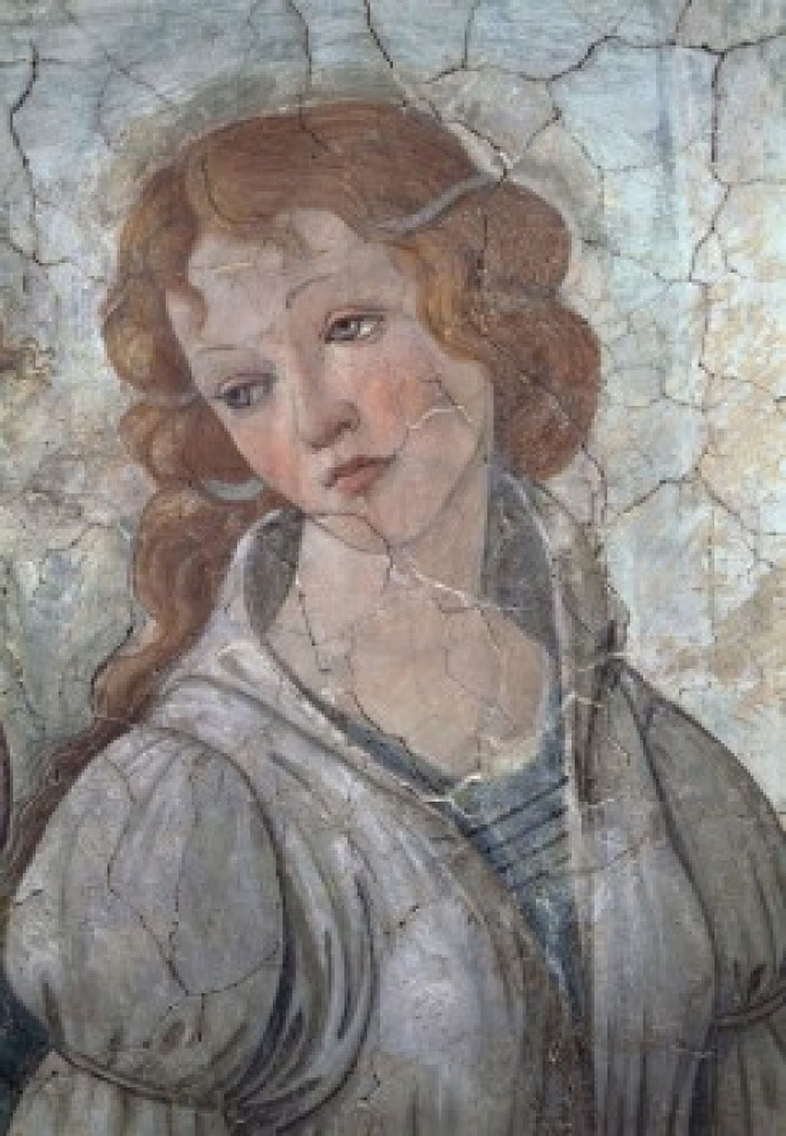 A Young Woman Receives Gifts From Venus And The Three Graces (detail) Sandro Botticelli (1444-1510 Italian) Fresco Musee du Louvre Paris France Canvas Art - Sandro Botticelli (24 x 36)