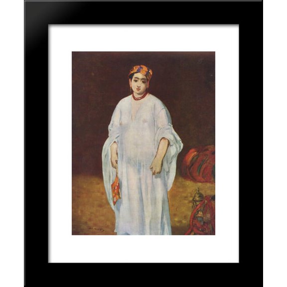 Young Woman in Oriental Garb 20x24 Framed Art Print by Manet, Edouard