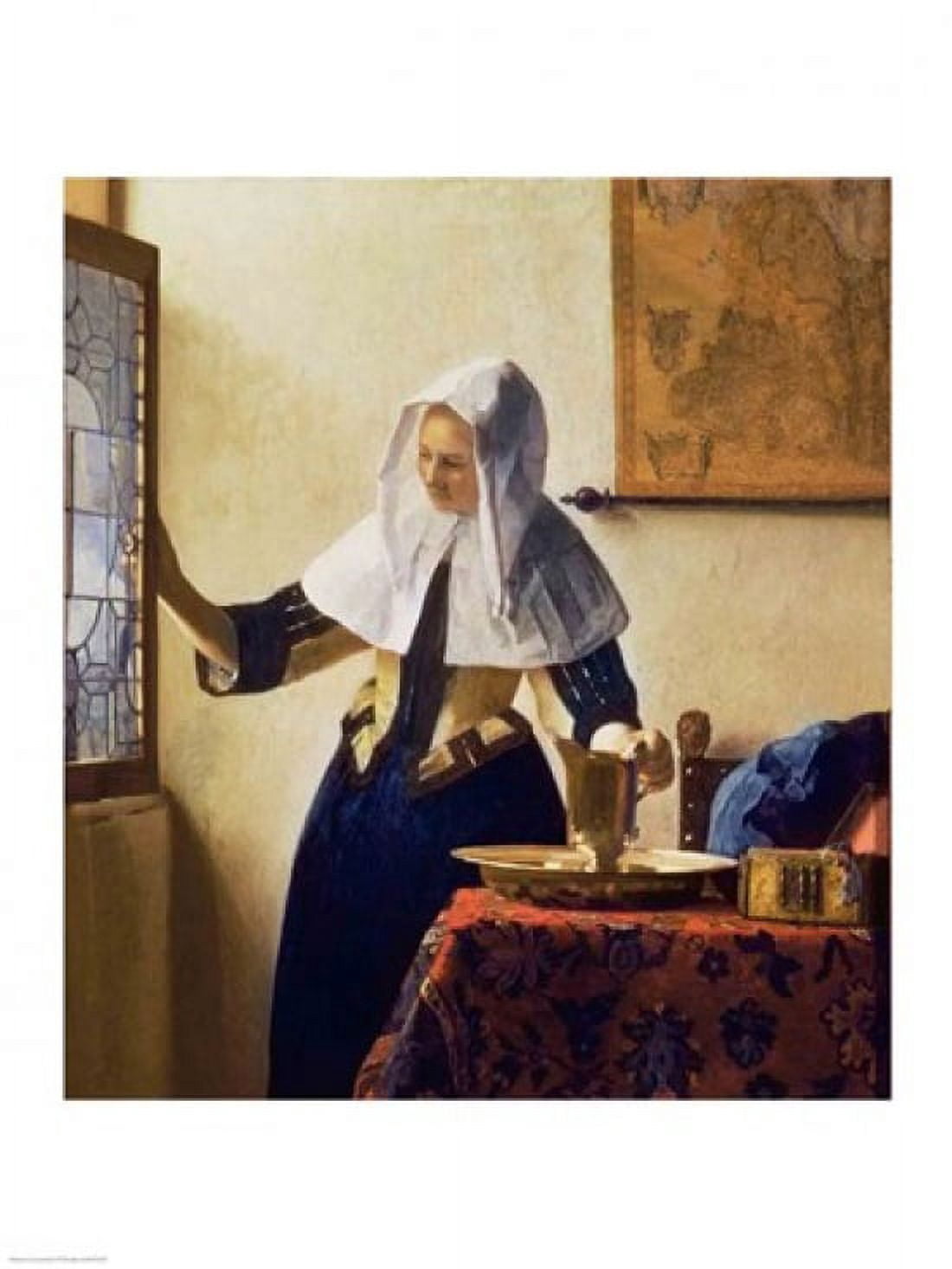 Young Woman with a Water Jug Canvas Art - Johannes Vermeer (18 x 24)