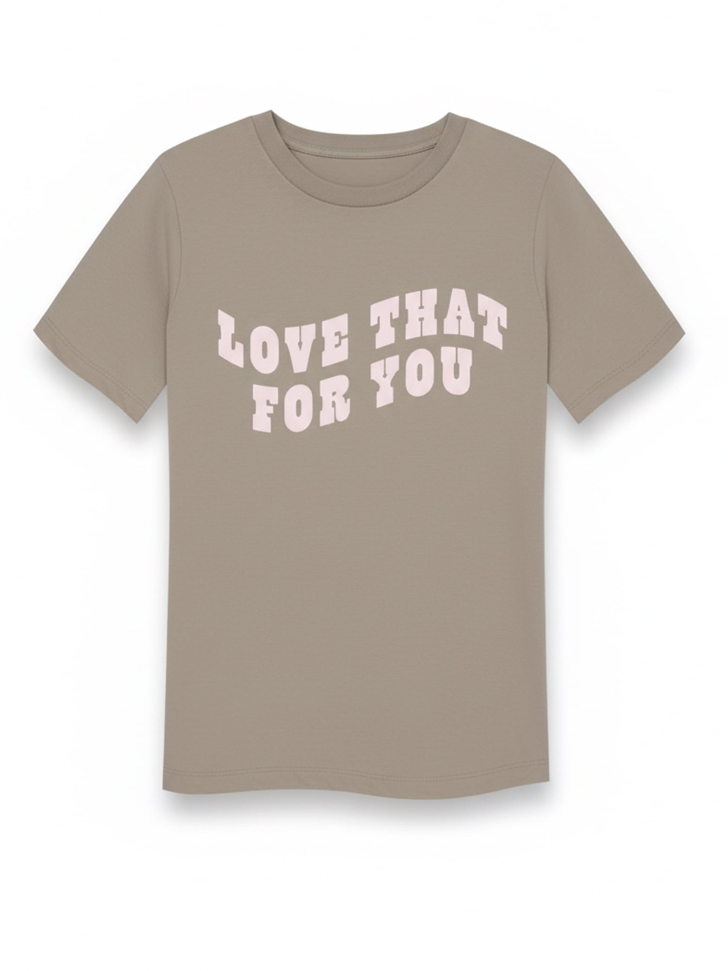 Young Women’s Graphic Everyday Short Sleeve Tee, Love That For You, Sizes XXS–XXL