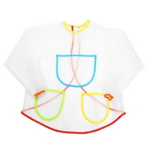 Young adults Art Smock (Painting Apron, Craft Apron), Young adults Pvc Painting Apron, With Pockets, Protects Clothes, For Art Class, Meiiso