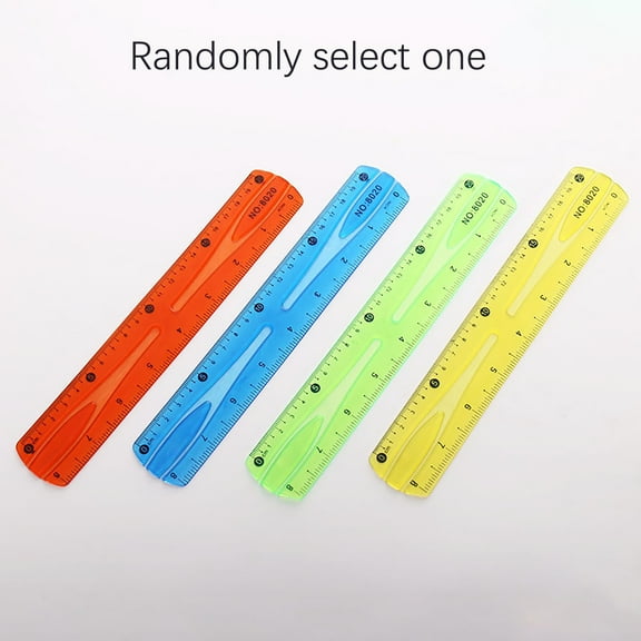 Young adults' Bendable Ruler, Flexible Plastic Measuring Tool, Flexible 20Cm Ruler For Young adults, Soft And Bendable, Inch And Centimeter Markings, Safe And Fun For sch○○l And Home Use, Meiiso
