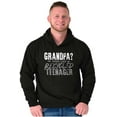 thumbnail image 1 of Young at Heart Grandpa Grandparent Men's Big & Tall Graphic Hoodie Brisco Brands 2X, 1 of 5
