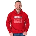 thumbnail image 1 of Young at Heart Grandpa Grandparent Men's Big & Tall Graphic Hoodie Brisco Brands 2X, 1 of 4